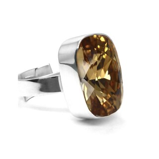 Foto 1 | Anillo Zvezda, Colección Argenta Plata .925 Corte Baguette