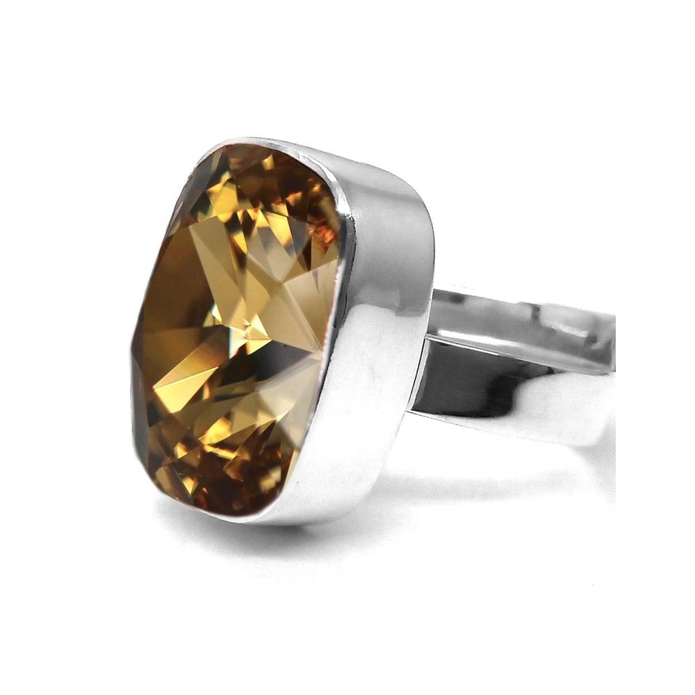 Foto 4 pulgar | Anillo Zvezda, Colección Argenta Plata .925 Corte Baguette
