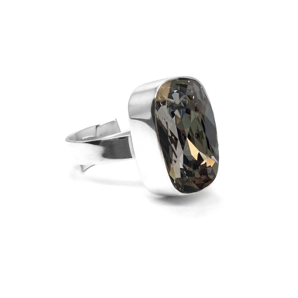 Foto 1 | Anillo Zvezda, Colección Argenta Plata .925 Corte Baguette