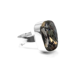 Foto 1 | Anillo Zvezda, Colección Argenta Plata .925 Corte Baguette