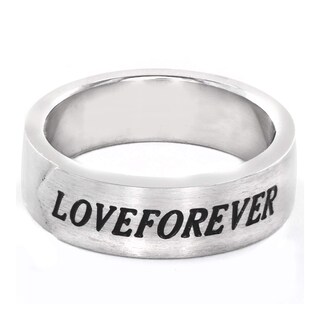 Foto 2 | Anillo West Coast Jewelry Elya Love Forever De Acero Inoxidable - Venta Internacional.