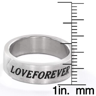 Foto 3 | Anillo West Coast Jewelry Elya Love Forever De Acero Inoxidable - Venta Internacional.