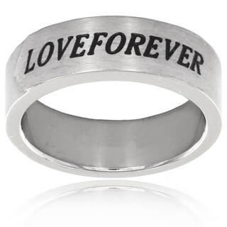 Foto 4 | Anillo West Coast Jewelry Elya Love Forever De Acero Inoxidable - Venta Internacional.