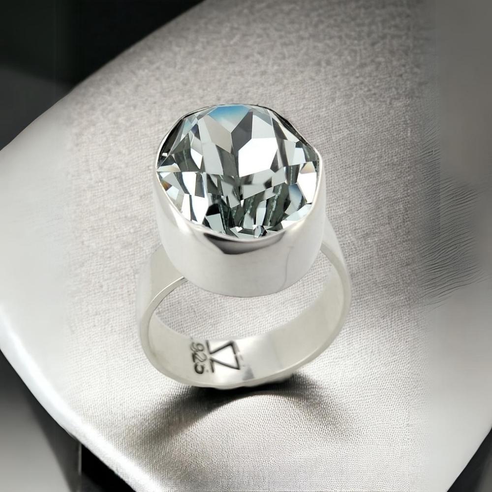 Foto 2 | Anillo Zvezda  Colección Argenta  Plata .925 Corte Oval