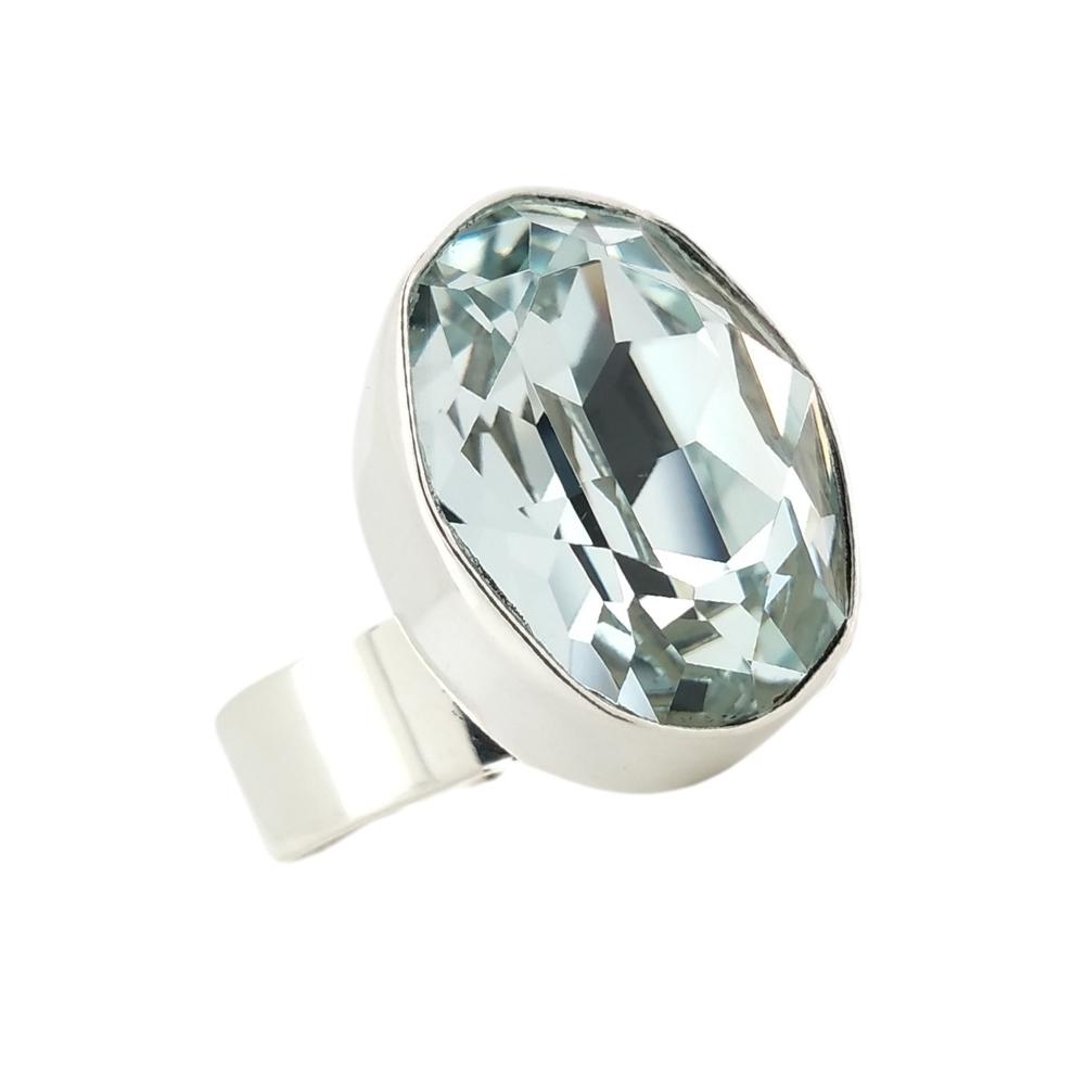 Foto 5 pulgar | Anillo Zvezda  Colección Argenta  Plata .925 Corte Oval
