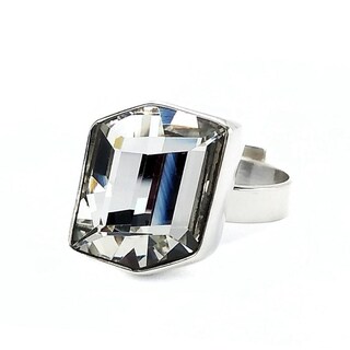 Foto 2 | Anillo Zvezda Colección Argenta Plata .925 Corte Cosmic Fancy - Crystal