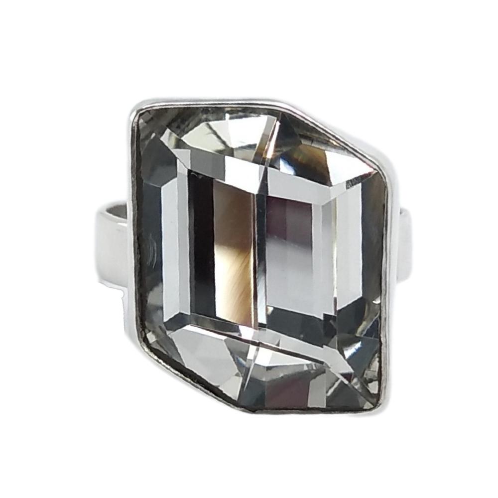 Foto 4 pulgar | Anillo Zvezda  Colección Argenta Plata .925 Corte Cosmic Fancy - Crystal