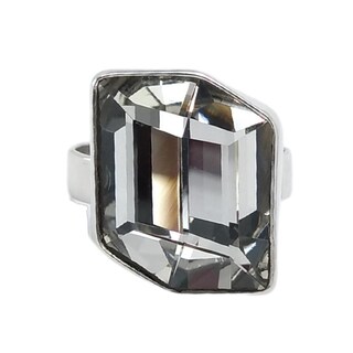 Foto 3 | Anillo Zvezda Colección Argenta Plata .925 Corte Cosmic Fancy - Crystal