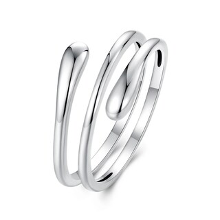 Foto 1 | Anillo Chulada Gotas De Plata .925 Con Chapa De Platino Se Pude Mojar