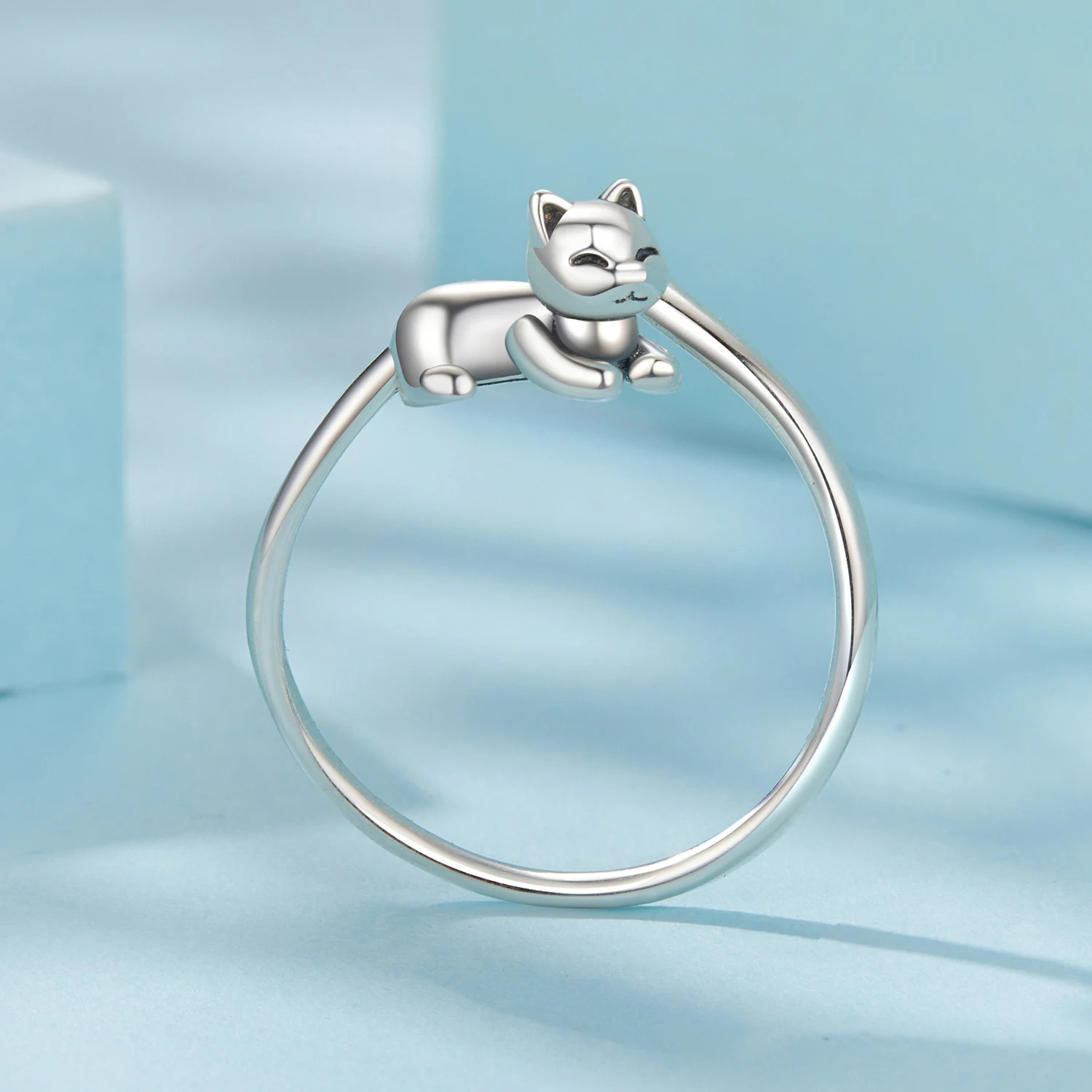 Foto 4 pulgar | Anillo Chulada  Minino De Plata .925 Con Chapa De Platino  Se Pude Mojar