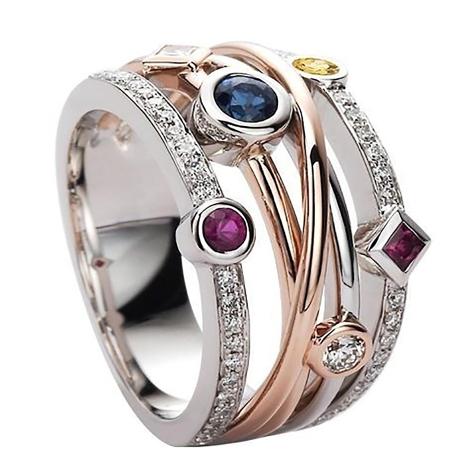 Foto 2 pulgar | Anillo Huoguo Gorgeous Flower Copper Para Mujer  Tallas 6-10 - Venta Internacional.