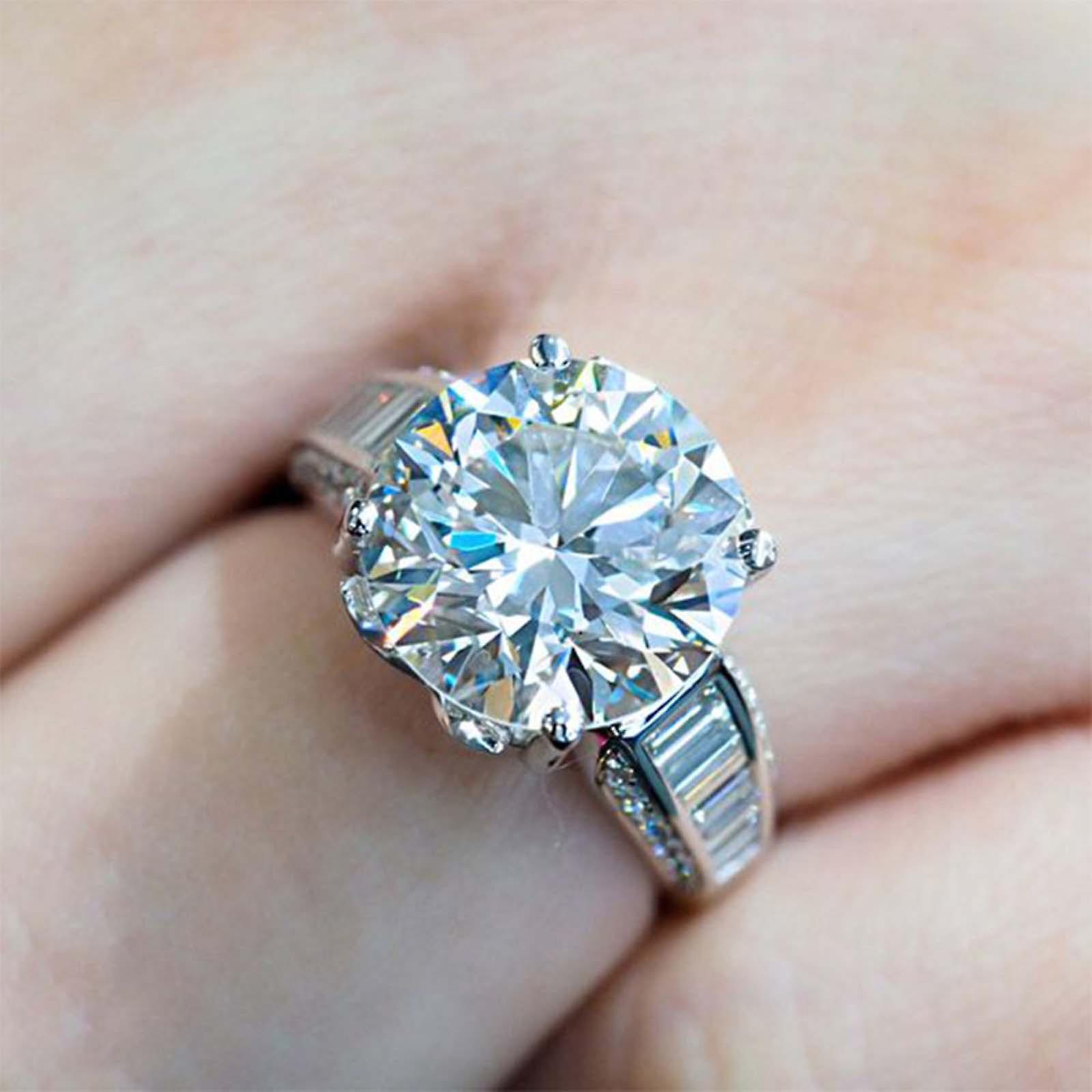 Foto 3 pulgar | Anillo Huoguo Fashion Exquisite Full Diamond Para Mujer - Venta Internacional.
