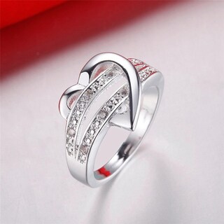 Foto 4 | Anillo Huoguo Fashion Diamond Para Mujer En Aleación - Venta Internacional.