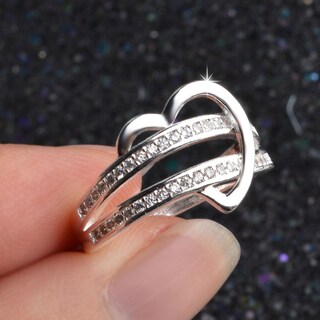 Foto 5 | Anillo Huoguo Fashion Diamond Para Mujer En Aleación - Venta Internacional.