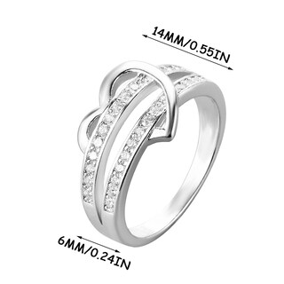 Foto 3 | Anillo Huoguo Fashion Diamond Para Mujer En Aleación - Venta Internacional.