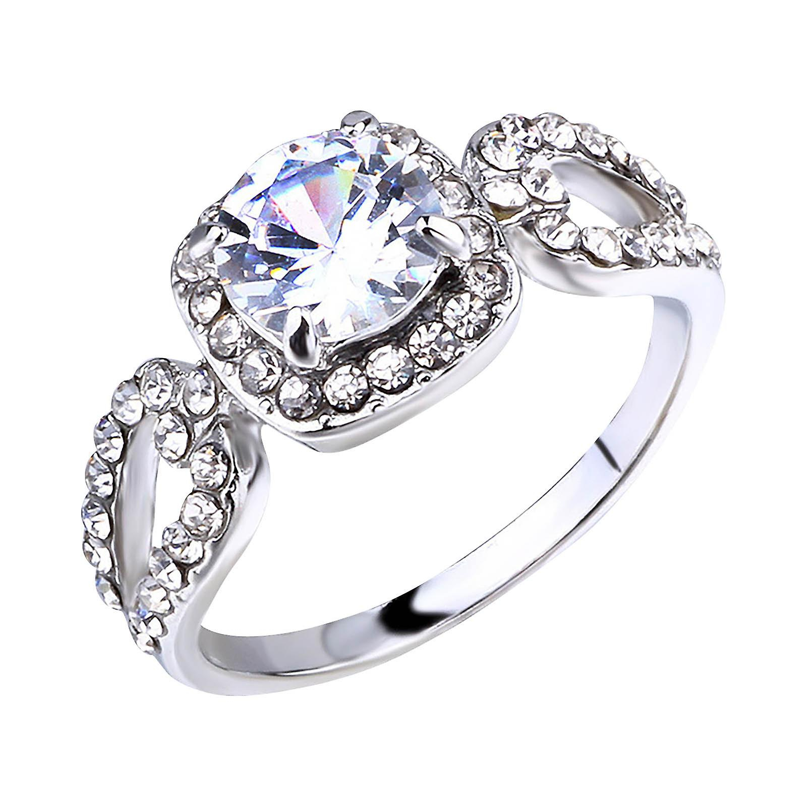 Foto 2 pulgar | Anillo Huoguo Fashion Diamond Para Mujer En Aleación - Venta Internacional.