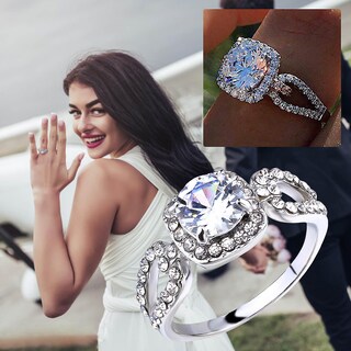 Foto 2 | Anillo Huoguo Fashion Diamond Para Mujer En Aleación - Venta Internacional.