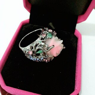 Foto 3 | Anillo Huoguo Rosa Vintage De Lujo Con Diamantes Para Mujer - Venta Internacional.