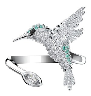 Foto 1 | Xtellar Anillo De Cristal Colibrí Joya Premium Para Mujeres En Ocasiones Especiales