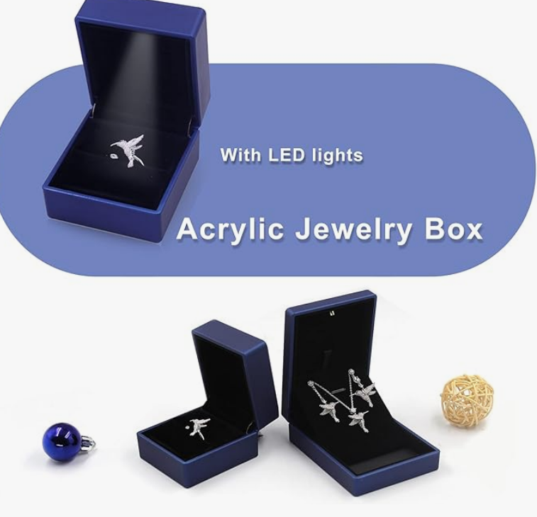 Foto 3 pulgar | Xtellar Anillo De Cristal Colibrí  Joya Premium Para Mujeres En Ocasiones Especiales