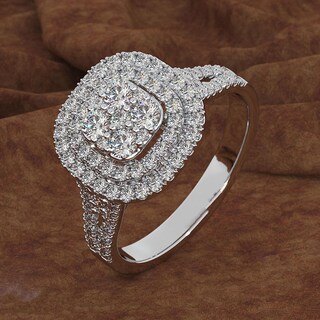 Foto 2 | Anillo Huoguo Fashion Diamond Para Mujer En Aleación - Venta Internacional.