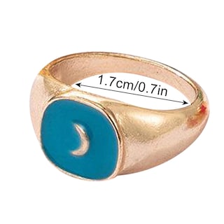 Foto 4 | Set De Anillos Huoguo Vintage Color Dripping Oil Love Flower Star Moon - Venta Internacional.