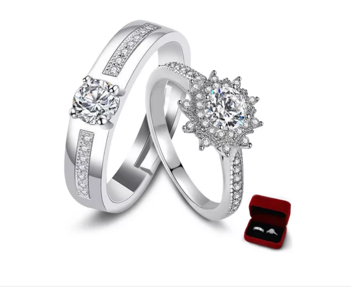 Foto 1 | 2 Anillos De Pareja Plata