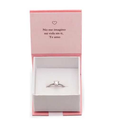 Anillo Promesa De Plata