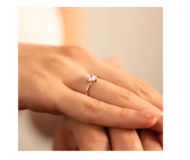 Foto 4 | Anillo Promesa De Plata
