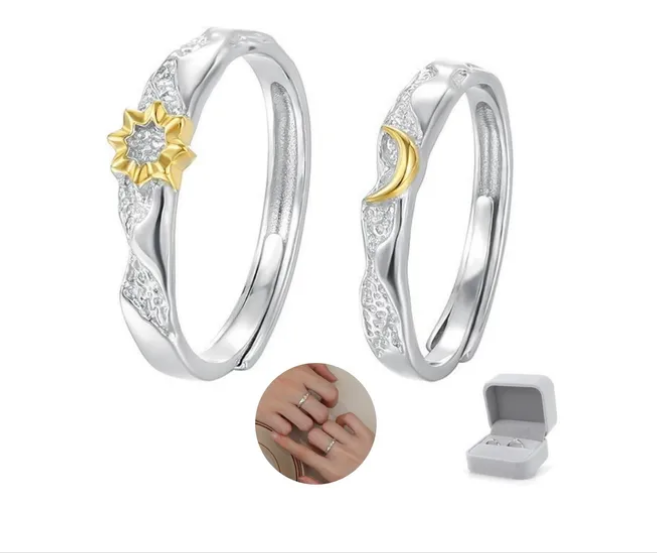 2 Anillos De Sol Y Luna