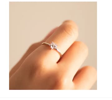 Foto 1 | Anillo Promesa De Plata Amor