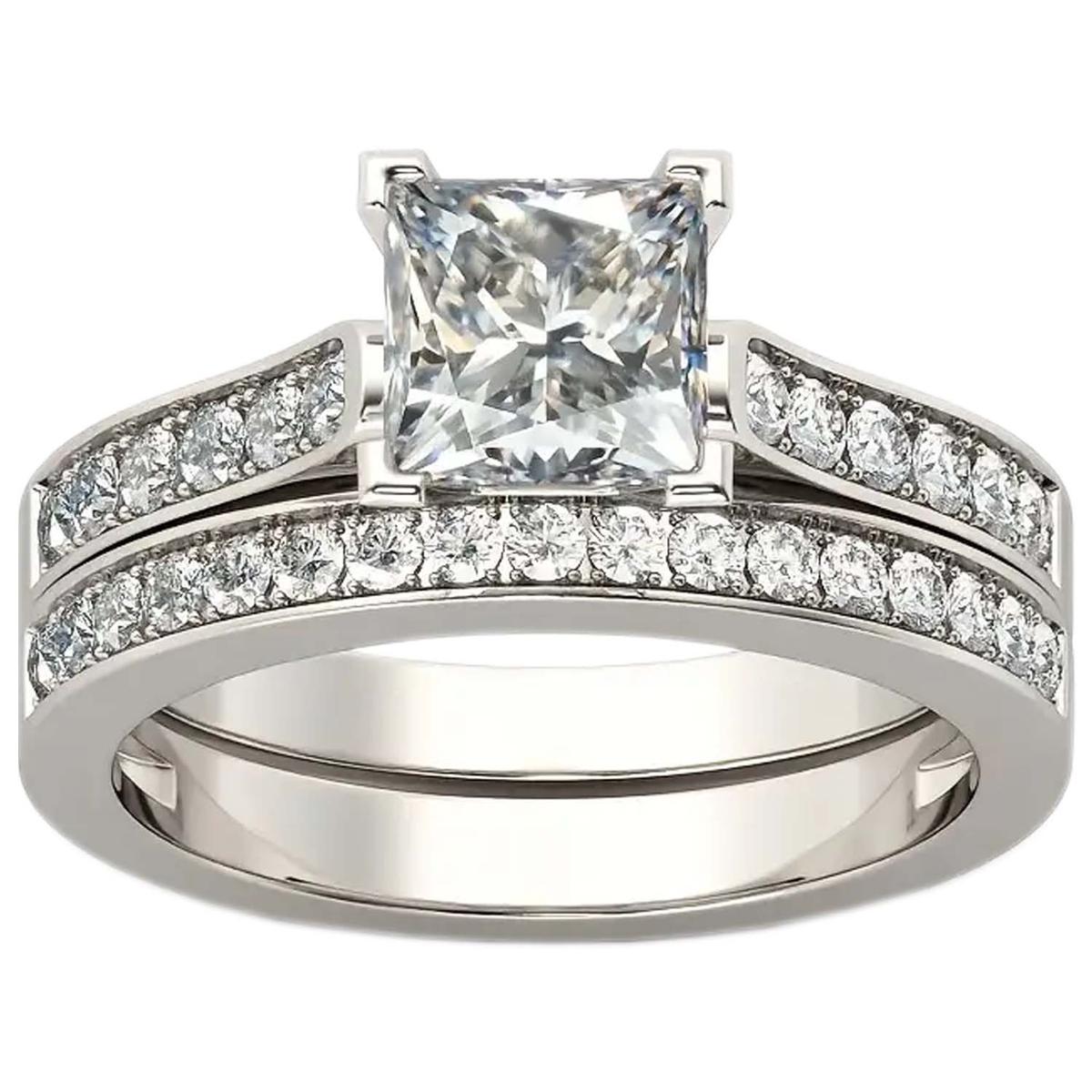 Foto 1 | Anillos Hermosos Mxzrv-026high Monaco 2 Pieza Plata