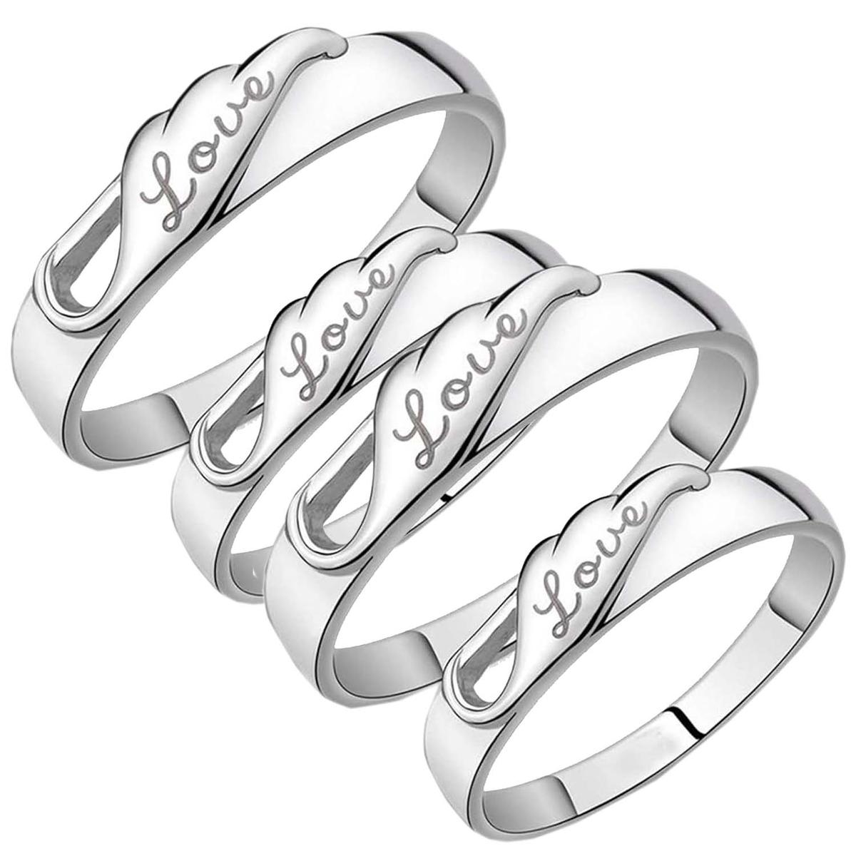 Foto 2 pulgar | Joyeria Argollas High Monaco Mxlvo-002 4 Piezas Plata