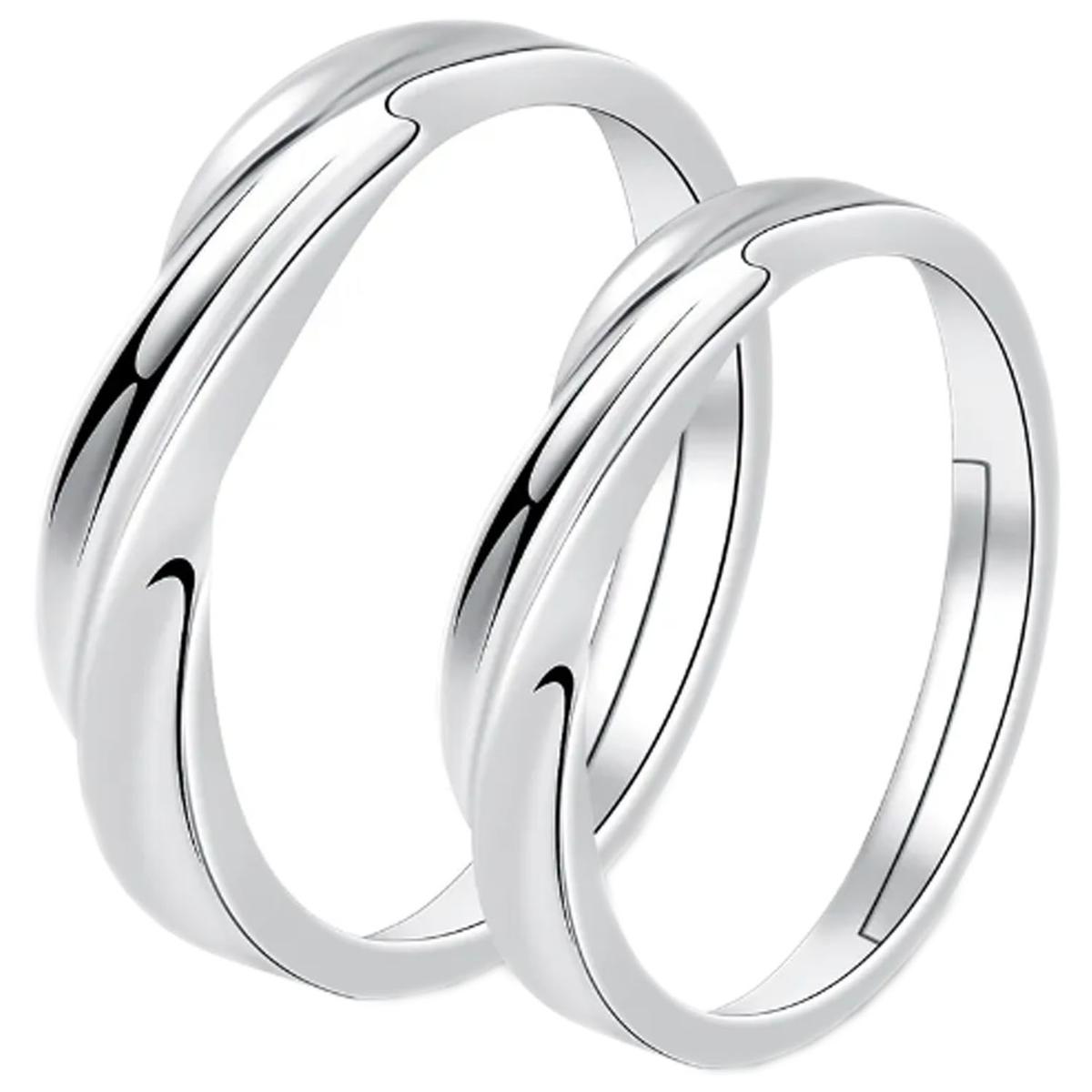 Foto 2 pulgar | Argollas De Matrimonio Mxian-001high Monaco 2 Pieza Plata