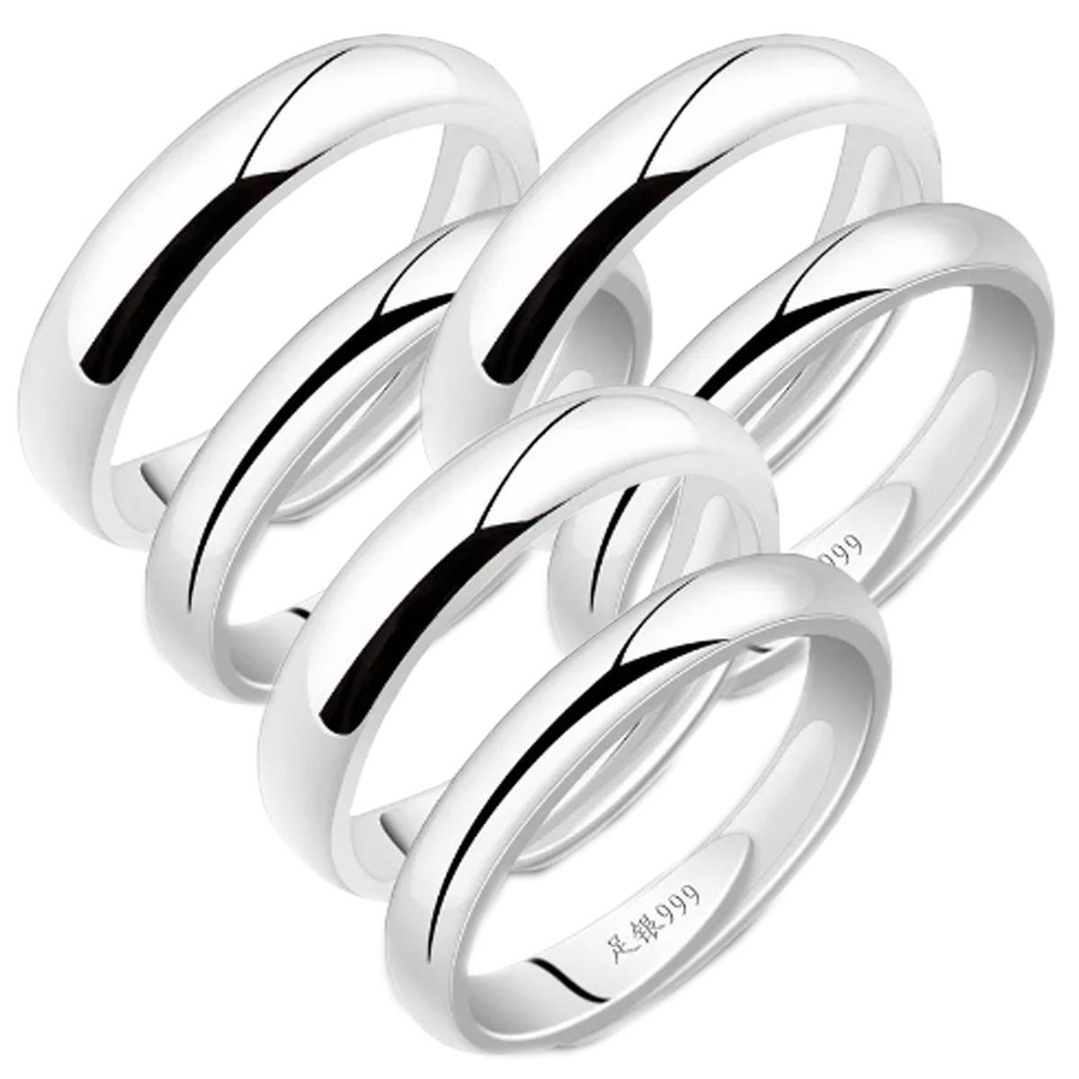 Foto 1 | Matrimonio Sortijas Mxzpe-003high Monaco 6 Piezas Plata