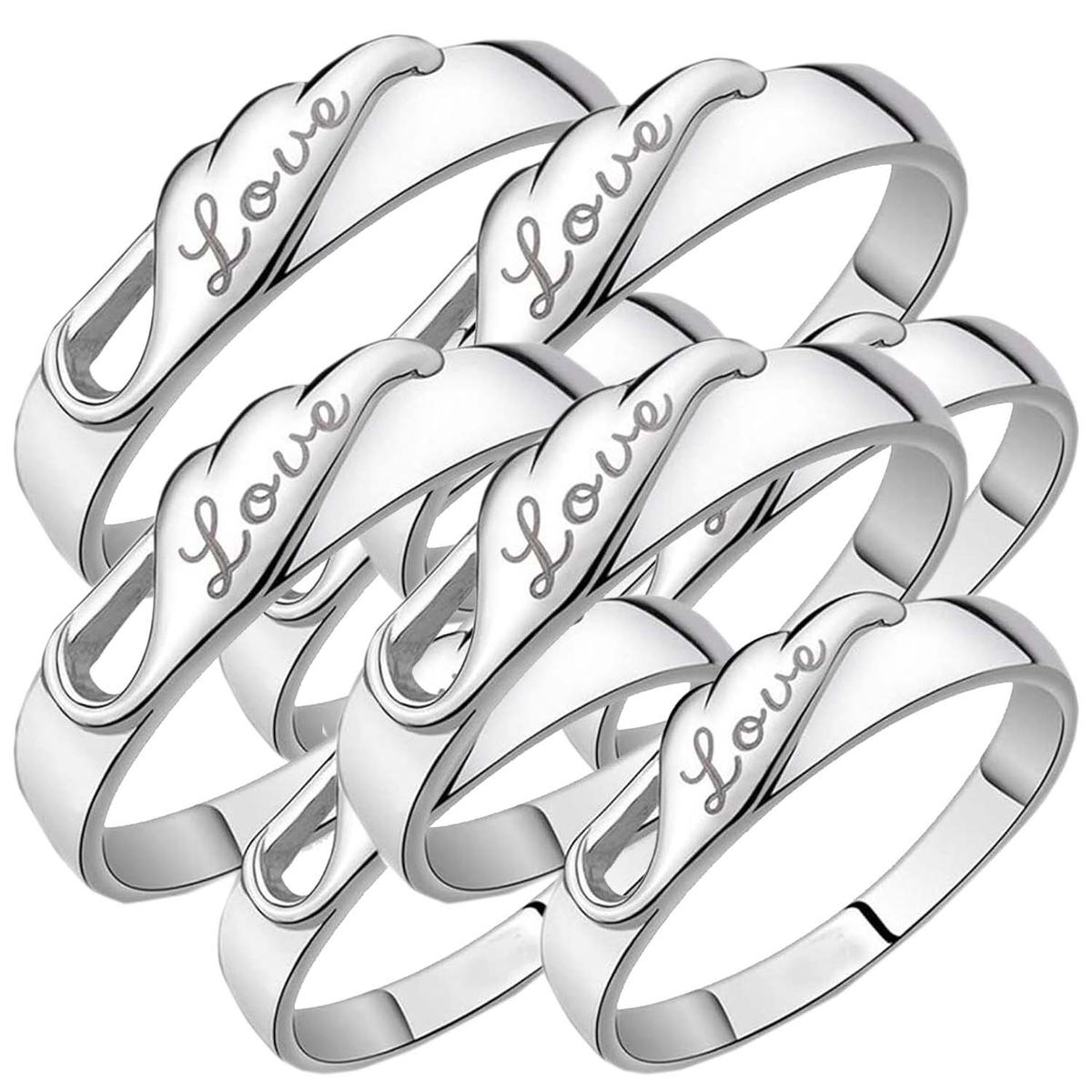 Joyería Anillos High Monaco Mxlvo-004 8 Piezas Plata