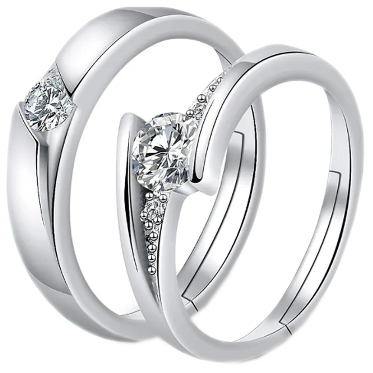 Anillos Para Regalo Hermosos Mxdzz-001high Monaco 2 Pieza Plata