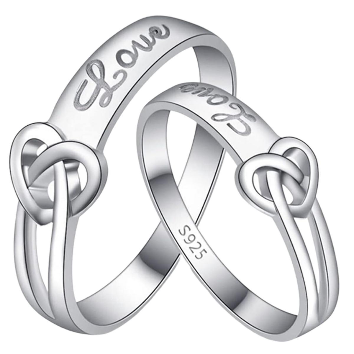Argolla De Amigos High Monaco Mxlvy-001 2 Piezas Plata