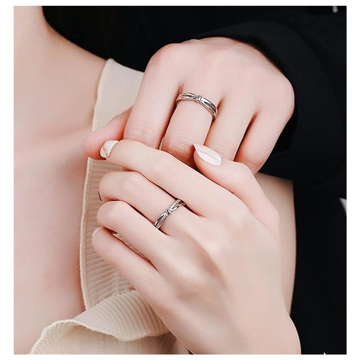 Foto 6 pulgar | Joyería Anillos De Boda Mxgcf-005high Monaco 10 Piezas Plata