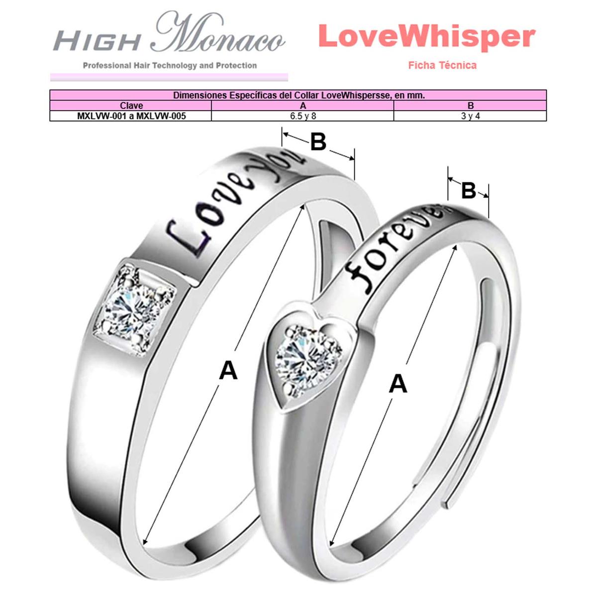 Foto 7 pulgar | Anillos De Love High Monaco Mxlvw-005 10 Piezas Plata