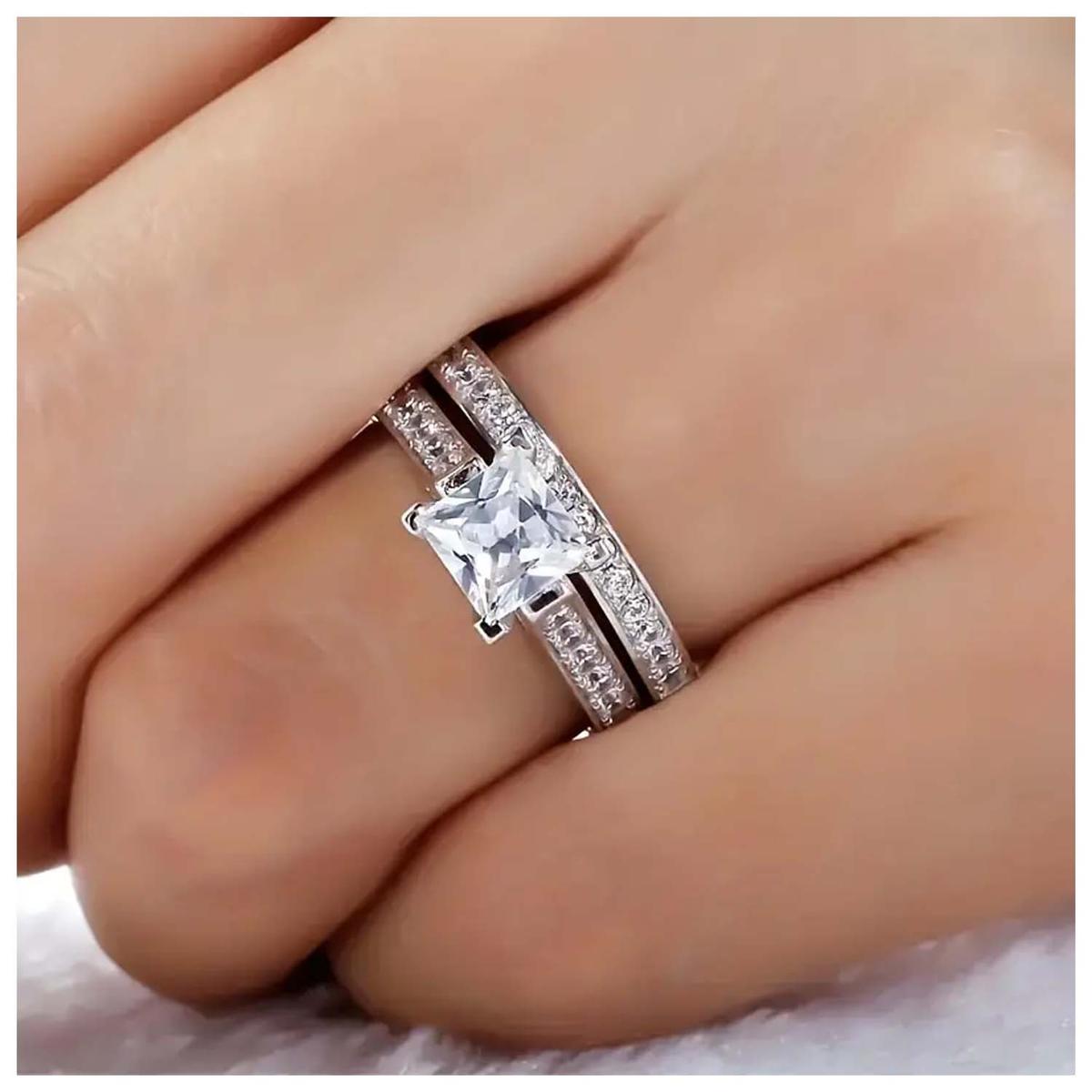 Foto 4 | Anillo De Boda Mxzrv-034high Monaco 8 Piezas Plata