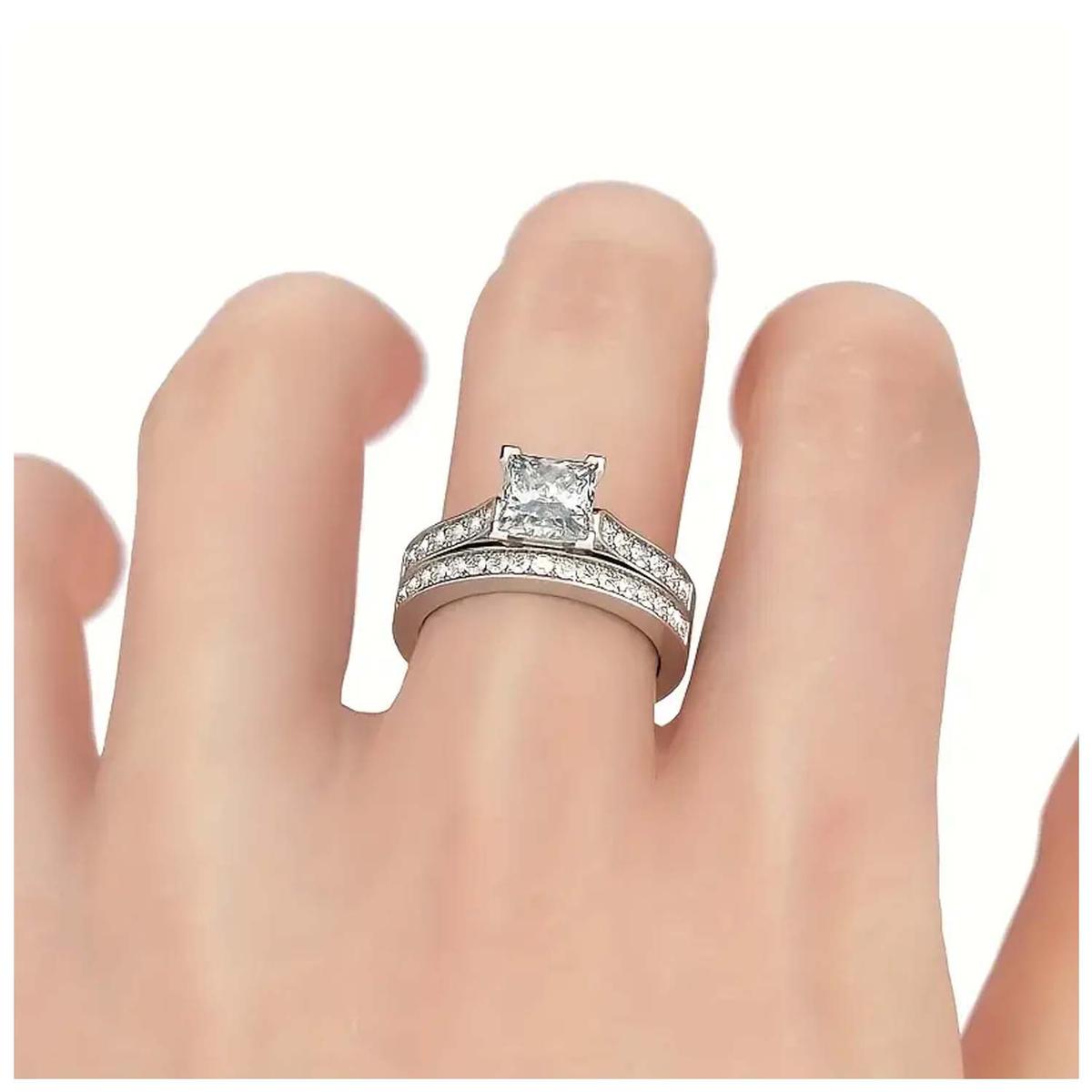 Foto 5 | Anillo De Boda Mxzrv-034high Monaco 8 Piezas Plata