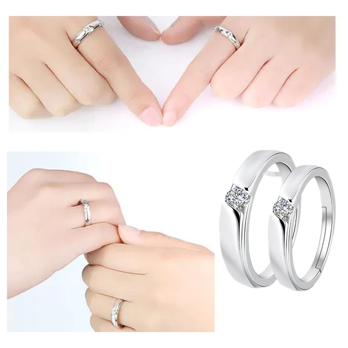 Foto 5 pulgar | Anillo De Boda Mxuxl-005high Monaco 10 Piezas Plata