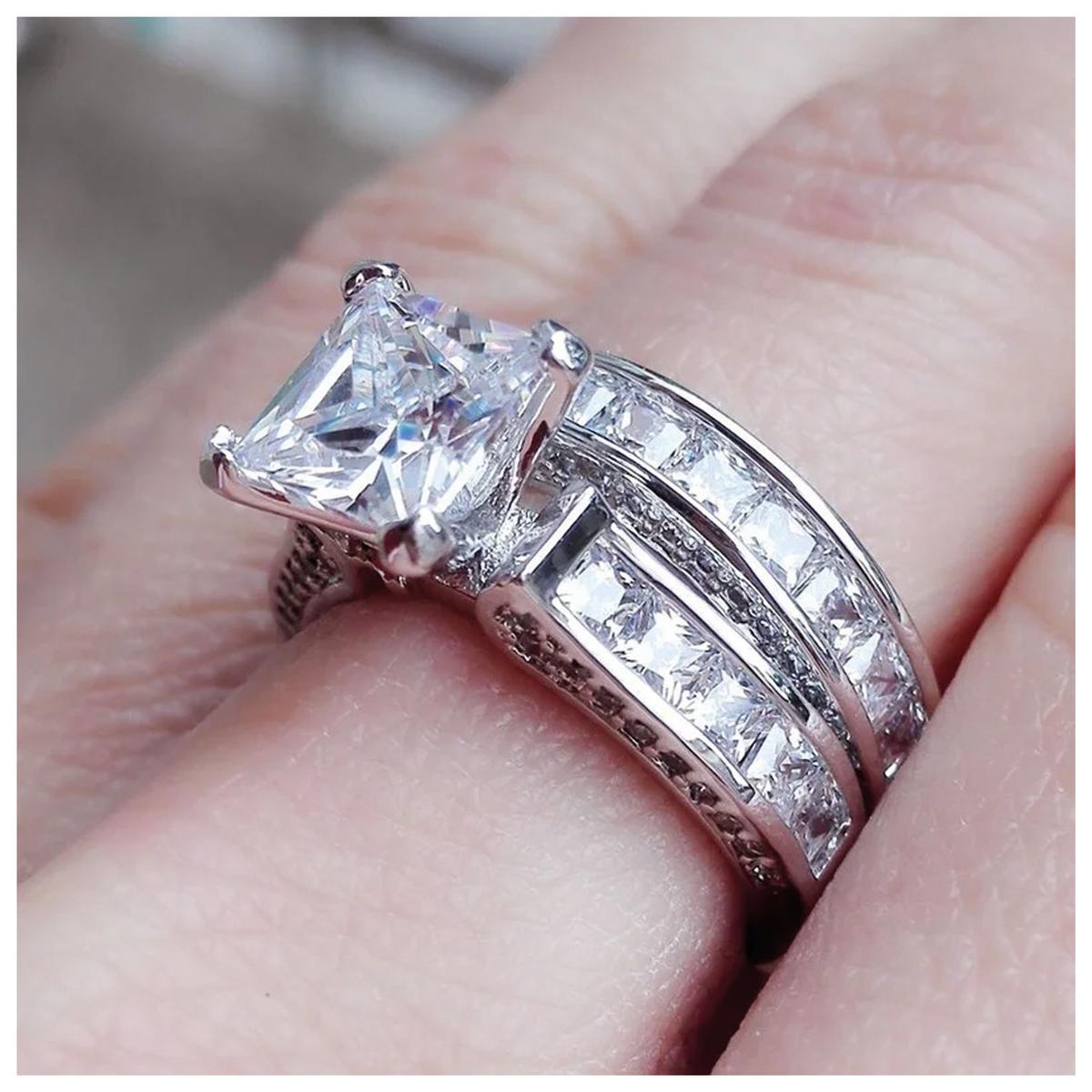 Foto 4 pulgar | Bodas Argollas Mxzrv-002high Monaco 4 Piezas Plata