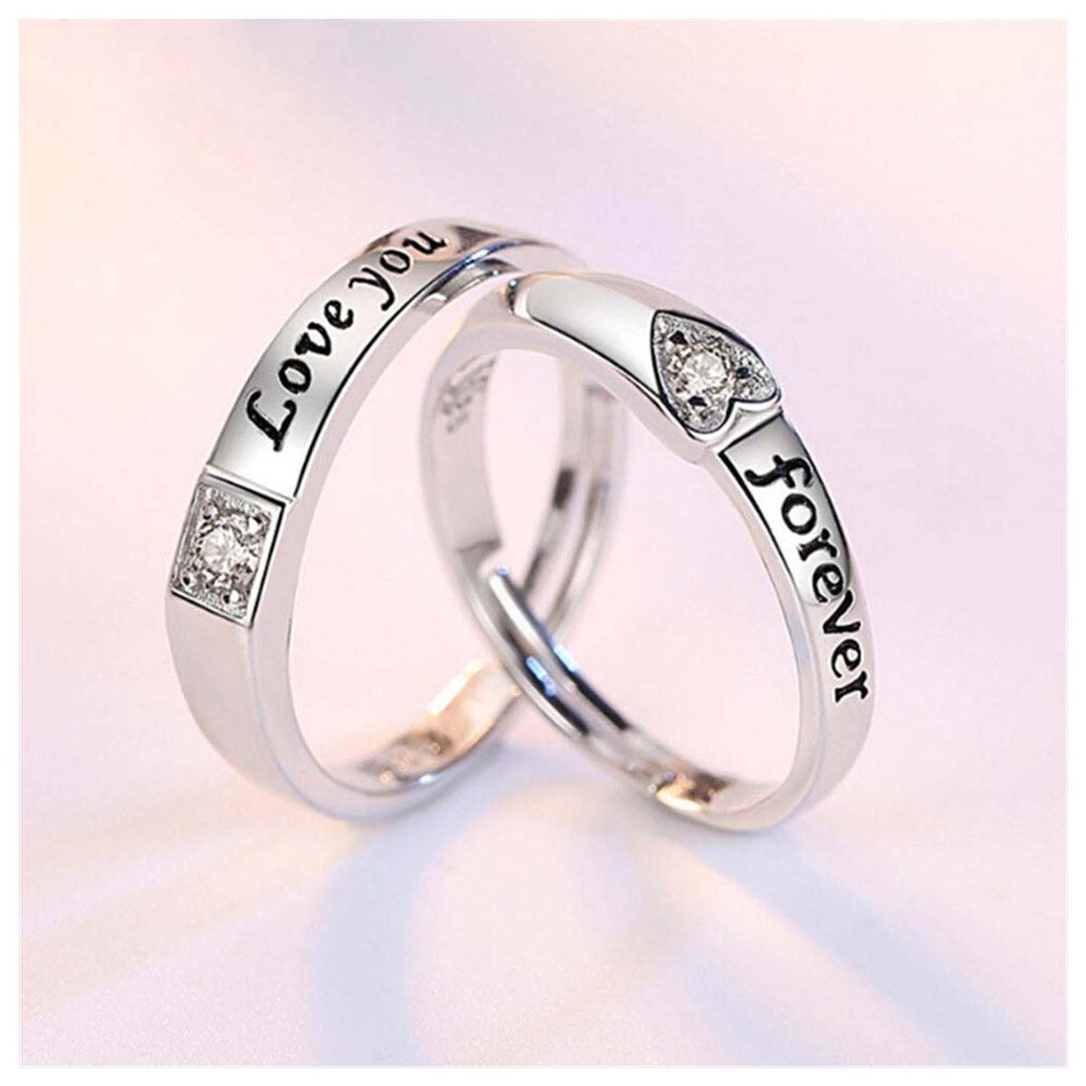 Foto 4 pulgar | Anillos De Pareja High Monaco Mxlvw-004 8 Piezas Plata