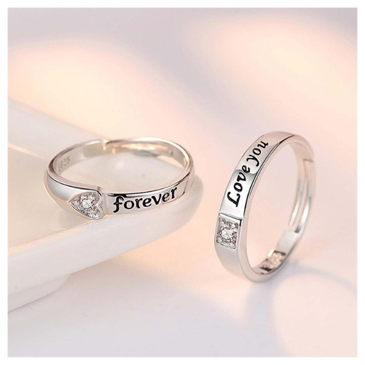Foto 5 pulgar | Anillos De Pareja High Monaco Mxlvw-004 8 Piezas Plata