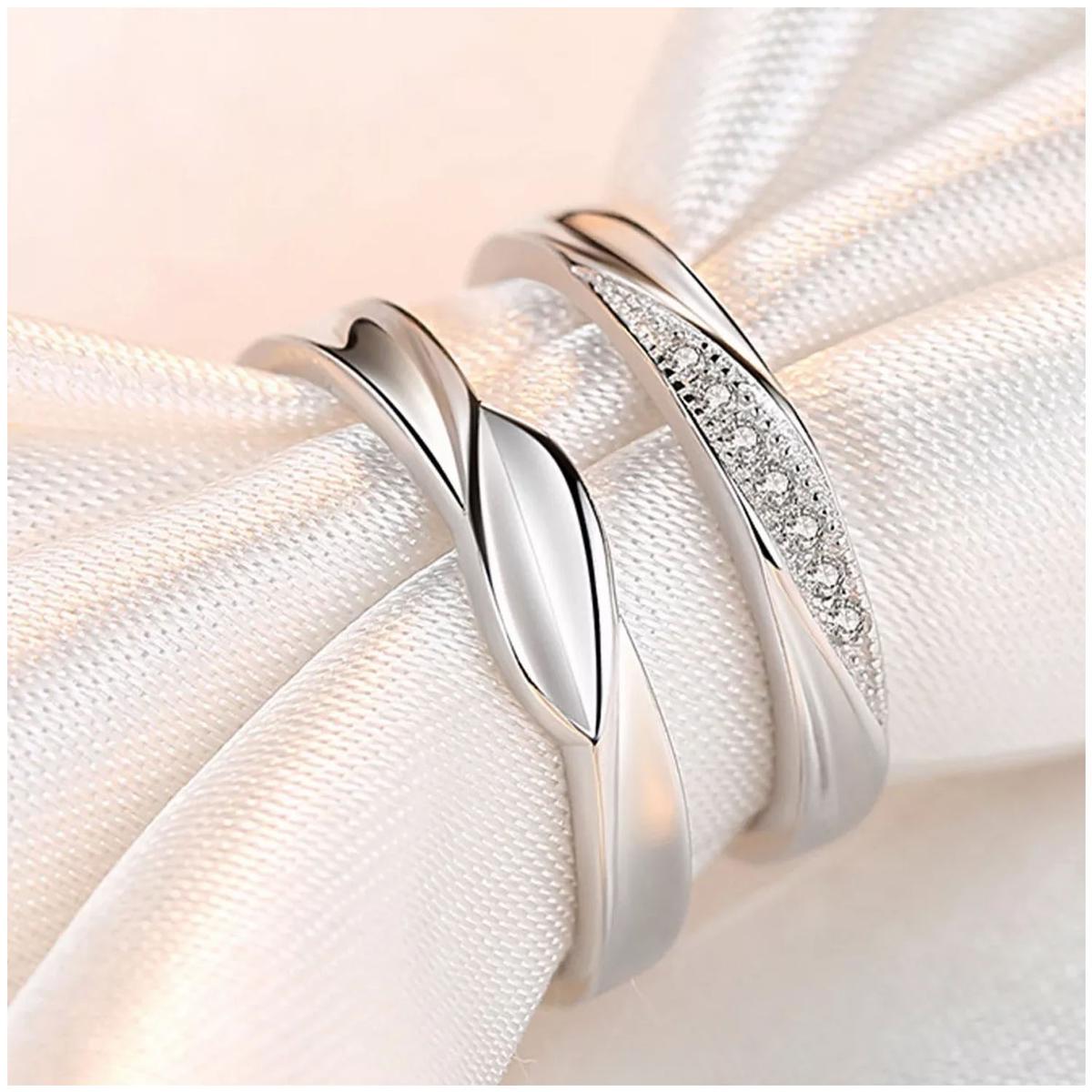 Foto 5 pulgar | Anillo Circonia Cubina Mxprz-003high Monaco 6 Piezas Plata