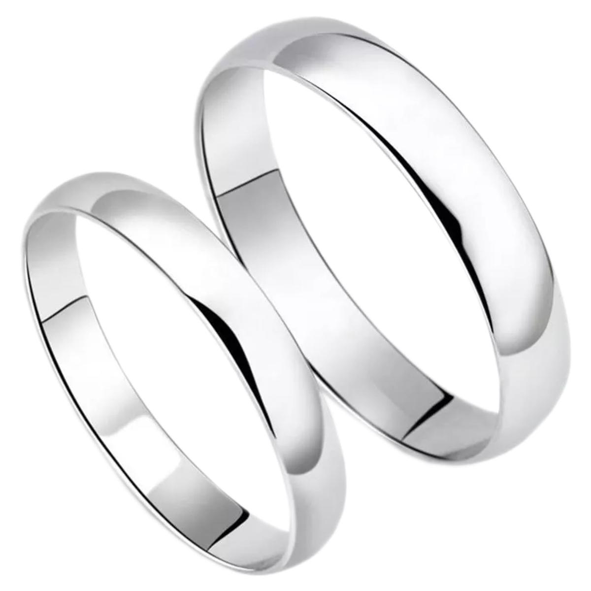 Foto 6 pulgar | Bodas Argollas Mxzpe-002high Monaco 4 Piezas Plata