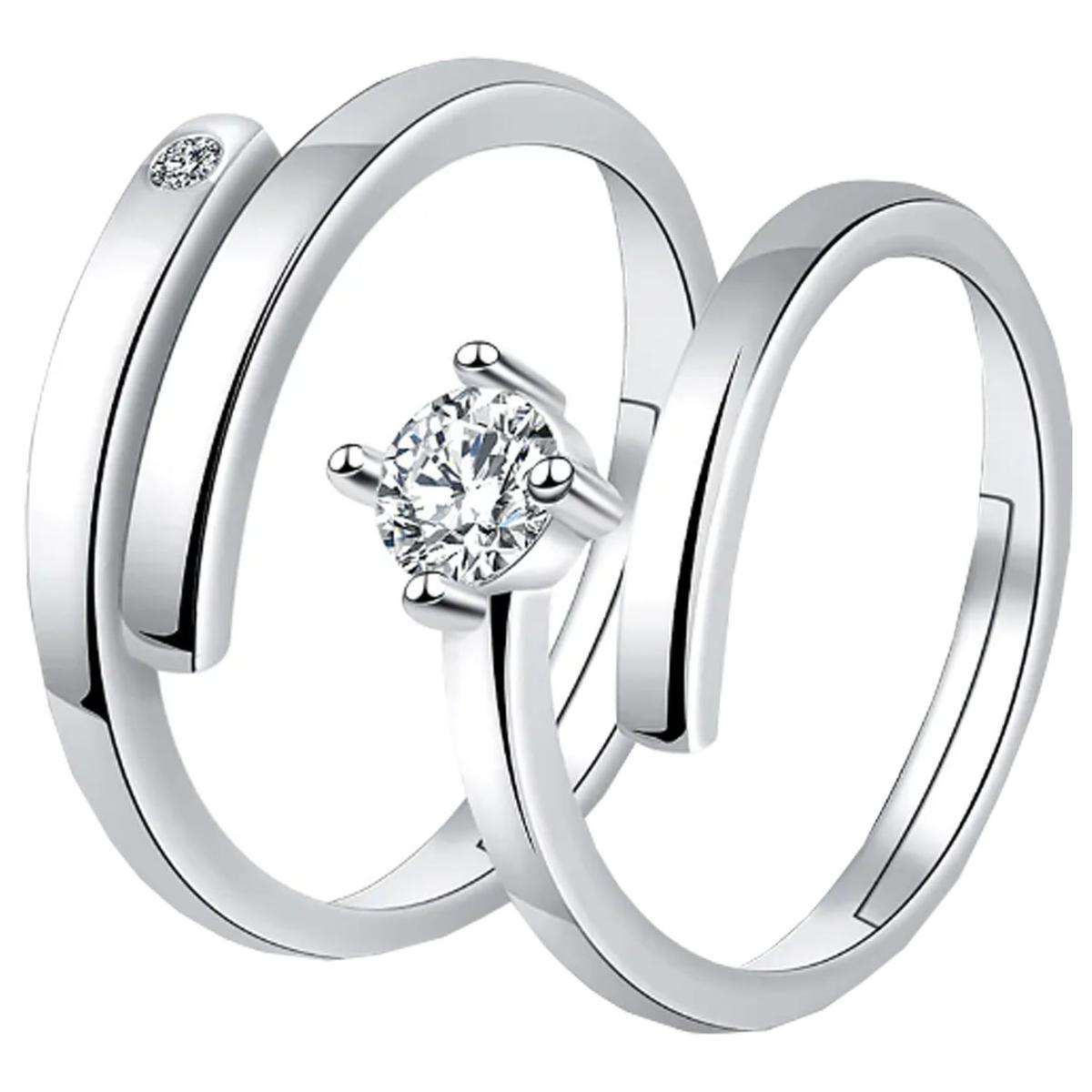 Argollas De Parejas Mxuxo-003high Monaco 6 Piezas Plata
