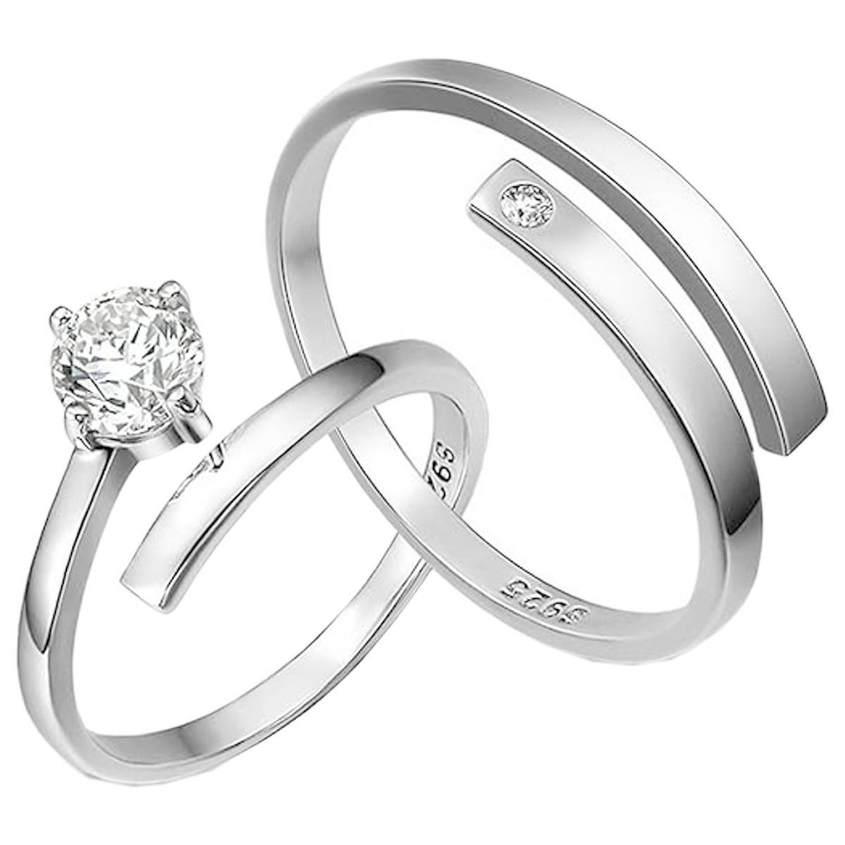 Foto 3 | Argollas De Parejas Mxuxo-003high Monaco 6 Piezas Plata